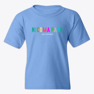 Nicoma Park Oklahoma Color Pop Youth T-shirt