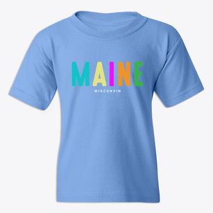 Maine Wisconsin Color Pop Youth T-shirt