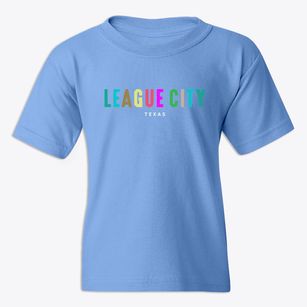 League City Texas Color Pop Youth T-shirt