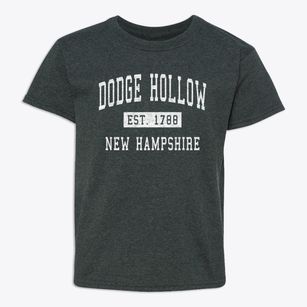 Dodge Hollow New Hampshire Classic Established Youth T-shirt