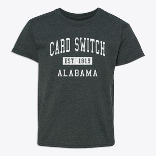 Card Switch Alabama Classic Established Youth T-shirt