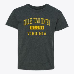 Dulles Town Center Virginia Classic Established Youth T-shirt
