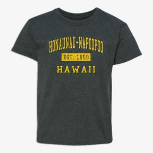 Honaunau-napoopoo Hawaii Classic Established Youth T-shirt