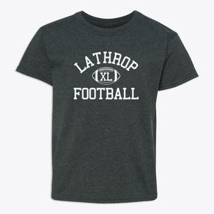 Lathrop High School Classic Football Youth T-shirt