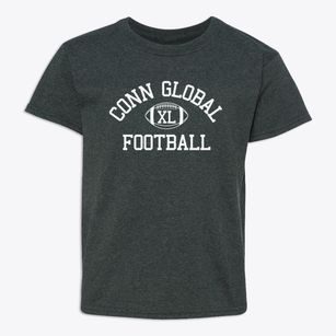 Conn Global Communications Magnet School Classic Football Youth T-shirt
