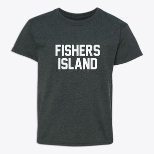 Fishers Island New York Classic Block Youth T-shirt