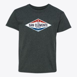 San Clemente California Diamond Star Youth T-shirt