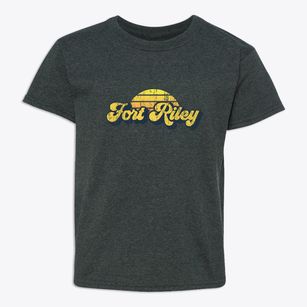 Fort Riley Kansas Sublime Sunset Youth T-shirt