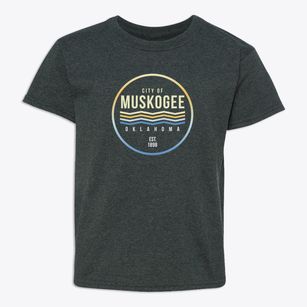 Muskogee Oklahoma Color Fade Youth T-shirt