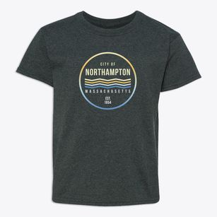 Northampton Massachusetts Color Fade Youth T-shirt