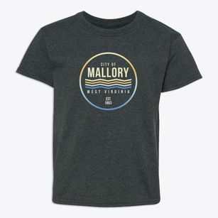 Mallory West Virginia Color Fade Youth T-shirt