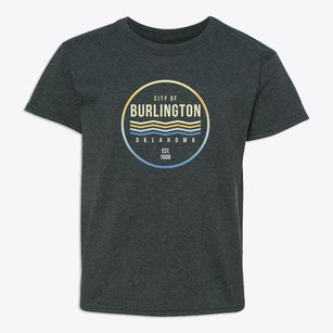 Burlington Oklahoma Color Fade Youth T-shirt
