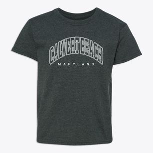 Calvert Beach Maryland Inline Youth T-shirt