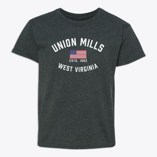 Union Mills West Virginia Patriot Youth T-shirt
