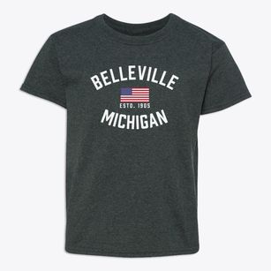 Belleville Michigan Patriot Youth T-shirt