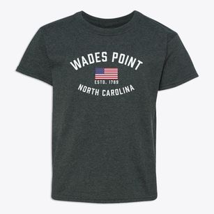 Wades Point North Carolina Patriot Youth T-shirt