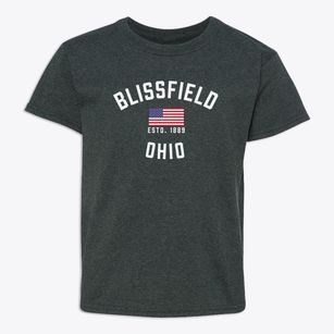 Blissfield Ohio Patriot Youth T-shirt