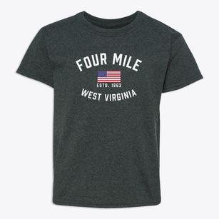 Four Mile West Virginia Patriot Youth T-shirt