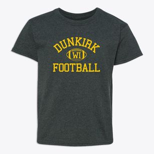 Dunkirk Wisconsin Football Youth T-shirt