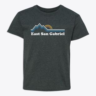 East San Gabriel California Mountain View Youth T-shirt