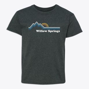Willow Springs North Carolina Mountain View Youth T-shirt