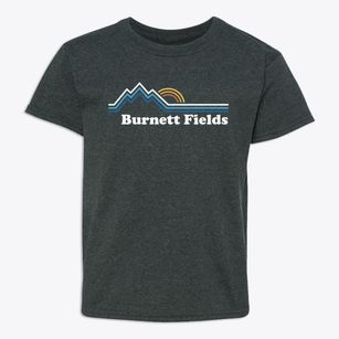 Burnett Fields North Carolina Mountain View Youth T-shirt