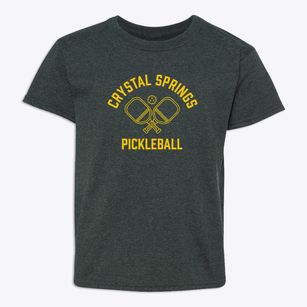 Crystal Springs West Virginia Pickleball Youth T-shirt