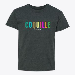 Coquille Oregon Color Pop Youth T-shirt