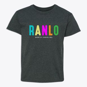 Ranlo North Carolina Color Pop Youth T-shirt