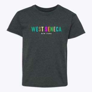 West Seneca New York Color Pop Youth T-shirt