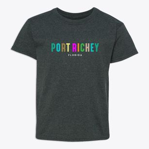 Port Richey Florida Color Pop Youth T-shirt