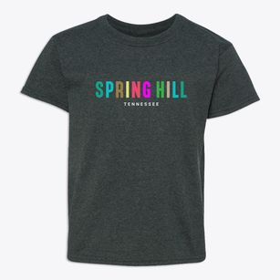 Spring Hill Tennessee Color Pop Youth T-shirt
