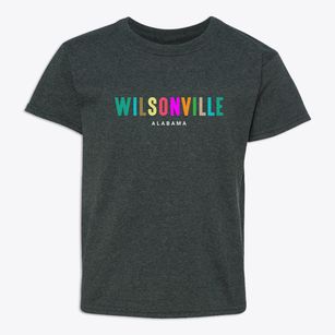 Wilsonville Alabama Color Pop Youth T-shirt