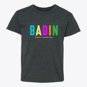 Badin North Carolina Color Pop Youth T-shirt