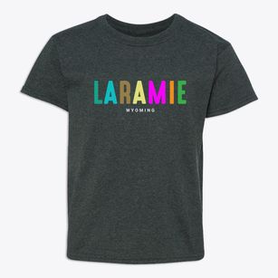 Laramie Wyoming Color Pop Youth T-shirt