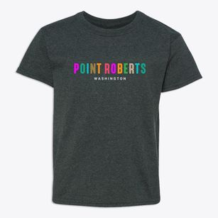 Point Roberts Washington Color Pop Youth T-shirt