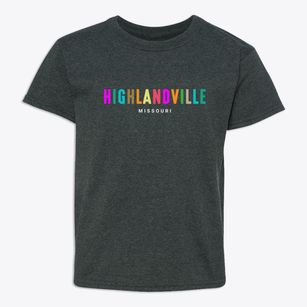 Highlandville Missouri Color Pop Youth T-shirt