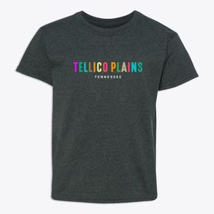 Tellico Plains Tennessee Color Pop Youth T-shirt