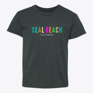 Seal Beach California Color Pop Youth T-shirt