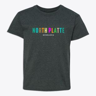 North Platte Nebraska Color Pop Youth T-shirt