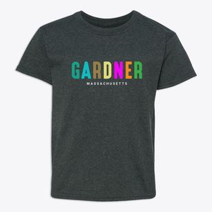 Gardner Massachusetts Color Pop Youth T-shirt