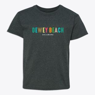 Dewey Beach Delaware Color Pop Youth T-shirt