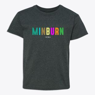 Minburn Iowa Color Pop Youth T-shirt