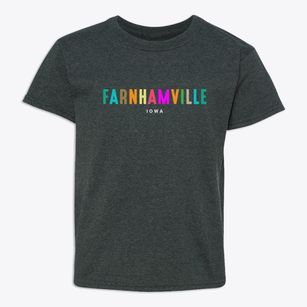 Farnhamville Iowa Color Pop Youth T-shirt