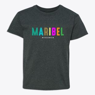 Maribel Wisconsin Color Pop Youth T-shirt