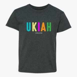 Ukiah Oregon Color Pop Youth T-shirt