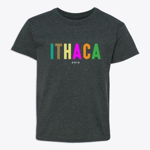 Ithaca Ohio Color Pop Youth T-shirt