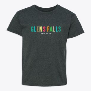 Glens Falls New York Color Pop Youth T-shirt