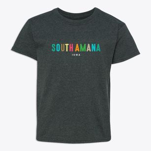 South Amana Iowa Color Pop Youth T-shirt