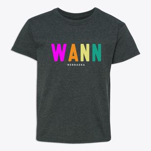 Wann Nebraska Color Pop Youth T-shirt